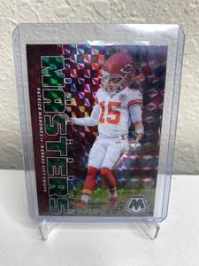 lot 329 image: 2022 Panini Mosaic Touchdown Masters Prizm Patrick Mahomes II Card M