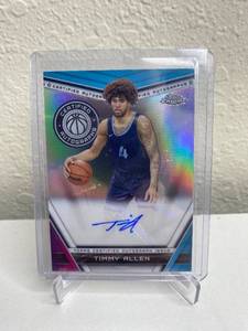 lot 338 image: 2024 Topps Chrome Timmy Allen Autographed Basketball Card M