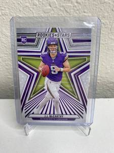 lot 342 image: J.J. McCarthy Rookie Panini Football Card - Minnesota Vikings M