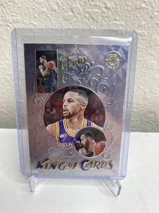 lot 349 image: Warriors Stephen Curry 2021-22 Panini Illusions King of Cards NBA Basketball Card M