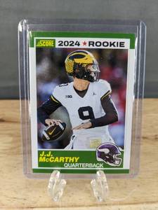 lot 52D image: 2024 Score Rookie J.J. McCarthy Minnesota Vikings Football Card T