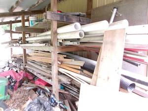 lot 9 image: Misc Lumber & PVC Pipe & Fittings