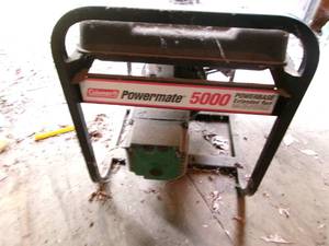 lot 23 image: Coleman Powermate 5000 Generator (Unknown Condition)