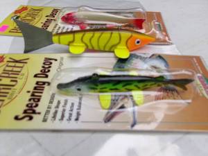 lot 47 image: 3 Bear Creek Spearing Decoys (NOS)