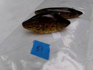 lot 51 image: 2018 Eric Wayne Wallace Wobblers (Sunfish & Northern) (NOS)