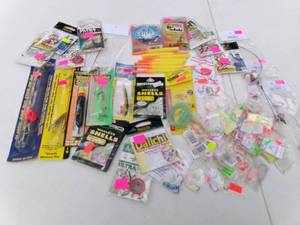 lot 80 image: Misc Fishing Lures, Hooks, Spinners, Teardrops & More (NOS)