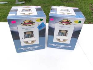 lot 115 image: 2- Humphrey Propane Indoor Gas Lights (NOS)