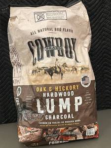 18 lb Bag of Cowboy HardWood Lump Charcoal