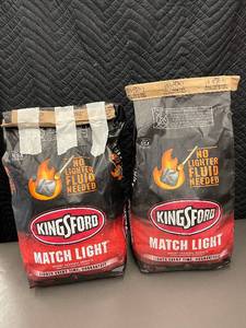 lot 4 image: Set of 2 Kingsford Match Light Charcoal Briquets, 12 lbs Each