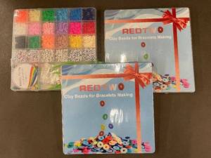 lot 20 image: 3 X 5mm Clay Beads Set for Bracelet Making with Elastic String