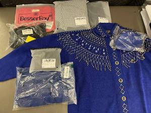 lot 22 image: Lot of Assorted Womens Clothing including Cardigan and Dresses