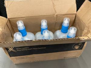 lot 49 image: Box of 6 Ecolab Quik-Care Nourishing Foam Hand Sanitizers