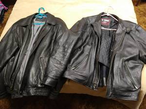 lot 63 image: Two Mens Leather Coats