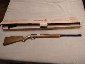 lot 71 image: Marlin 22 Semi-Automatic Rifle w Box