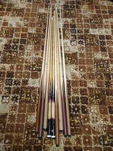 lot 76 image: (9) Pool Cue Sticks