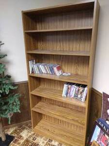 lot 94 image: Book Shelf w Media
