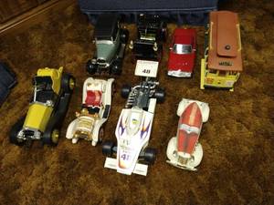lot 106 image: Eight Jim Bean Glass Vehicle Decanters