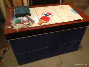 lot 135 image: Sportscraft Air Hockey, Pool & Ping Pong Table