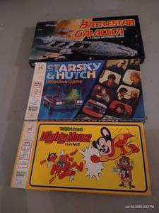 lot 157 image: Battle Star Galactica, Mighty Mouse, Starsky & Hutch Games