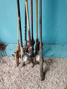 lot 165 image: Seven Fishing Rods & Reels