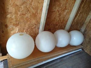 lot 189 image: Four Plastic Light Globes
