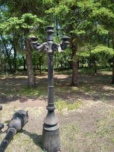 lot 195 image: Historic Cast Iron Lamp Post from Pre-Flood Downtown GF