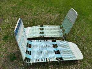 lot 204 image: Two Vintage Tube Chairs