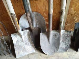lot 213 image: Five Shovels