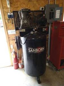 lot 236 image: Two Stage 230 Volt Air Compressor