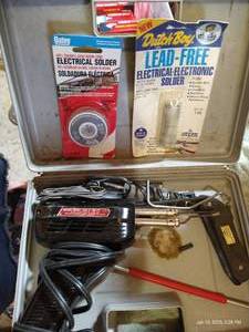lot 323 image: Electric Soldering Tool w Solder