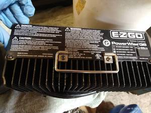 lot 330 image: EZ Go PowerWise Gold Cart Battery Charger
