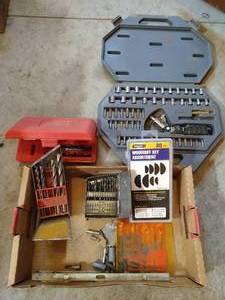 lot 361 image: Lot of Drill Bits, Tool Kits, Etc