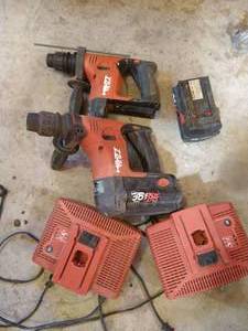 lot 368 image: Two Hilti Hammer Drills