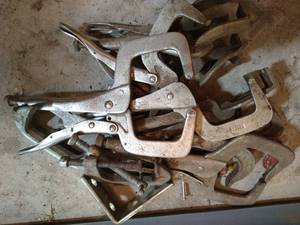 lot 408 image: Lot of Clamps & Vise Grips