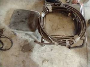 lot 418 image: Two Step Stools & Metal Cable
