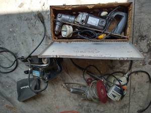 lot 455 image: Rotary Tool, Belt Sander & Right Angle Drill