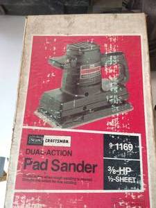 lot 468 image: Craftsman Dual Action Pad Sander