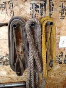 lot 514 image: Three Heavy Duty Tow Straps & Ropes