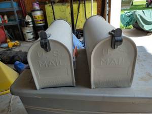 lot 520 image: Two Metal Mail Boxes