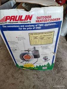 lot 599 image: Outdoor Propane HeaterCooker