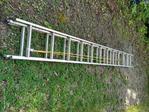lot 619 image: Aluminum Keller Extension Ladder 24