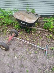 lot 621 image: Wheel Barrow & Cart wBall Hitch
