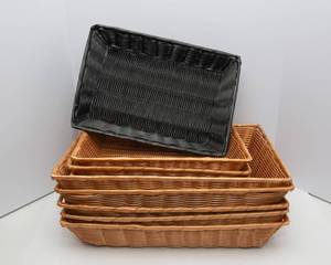 lot 524 image: Wicker Style Plastic Baskets