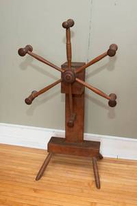 lot 535 image: Antique Wooden Yarn Winder  41 Tall