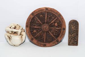 lot 545 image: Dryad Designs Wall Hanging Set  Pagan & Celtic-Inspired Art  Set of 3