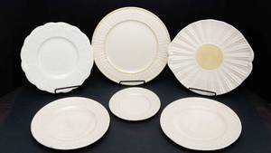 lot 584 image: Set of Six Belleek Plates  Various Patterns