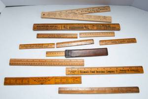 lot 596 image: Vintage Rulers