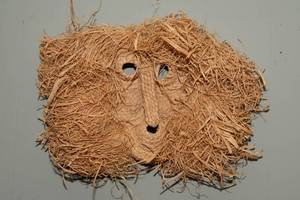 lot 595 image: Iroquois Corn Husk Mask