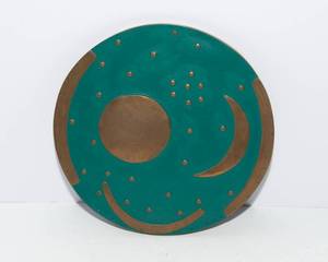 lot 606 image: Sky Disc of Nebra  Replica of the Worlds Oldest Star Map