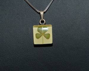 lot 706 image: Sterling Silver 4 Leaf Clover Necklace